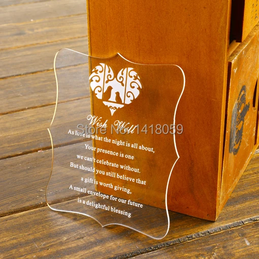 50 Sets Customized Engraved Birdcage Acrylic mini Save the Date Wedding Stationary/Wishing well cards/Rsvp cards
50 Sets Customized Engraved Birdcage Acrylic mini Save the Date Wedding Stationary/Wishing well cards/Rsvp cards