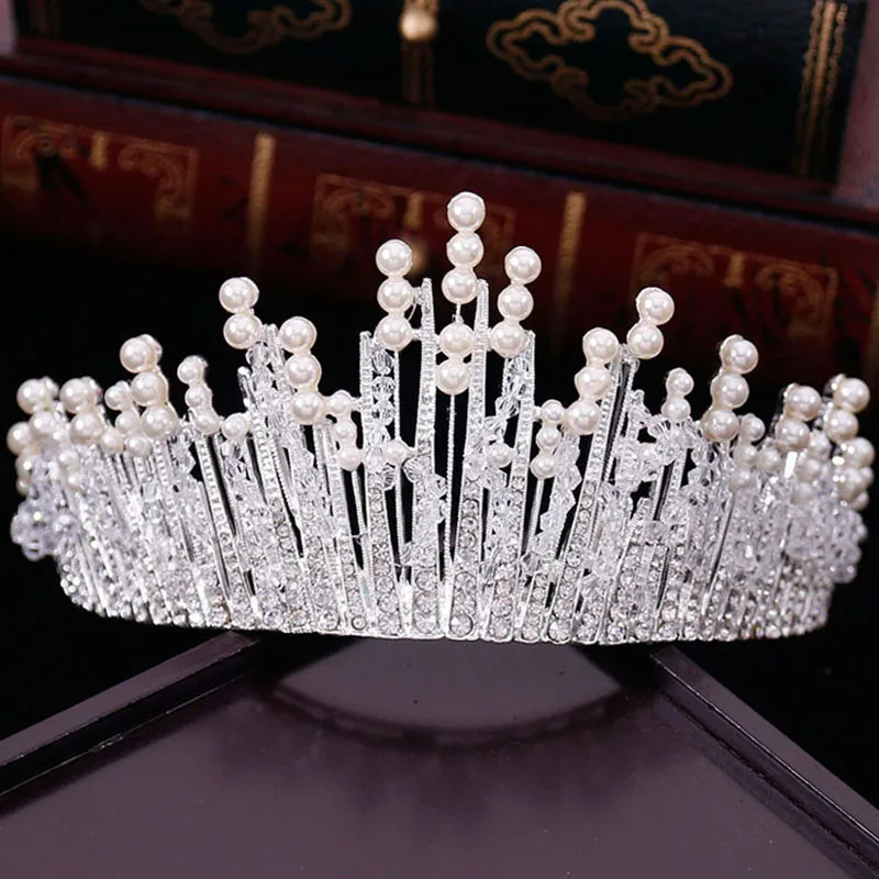 New Vintage Baroque Luxury Red Silver Gold Crystal Pearl Tiara Bridal Crown Wedding Hair Accessories Party Jewelry Headbands S84
New Vintage Baroque Luxury Red Silver Gold Crystal Pearl Tiara Bridal Crown Wedding Hair Accessories Party Jewelry Headbands S84