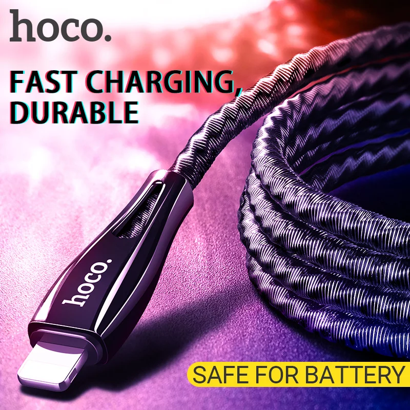 hoco cable usb a for Lightning fast charging data sync wire stainless steel spring braid cord charger for Apple iphone ipad
hoco cable usb a for Lightning fast charging data sync wire stainless steel spring braid cord charger for Apple iphone ipad