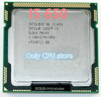 

Free shipping Intel Core i5-650 Processor i5 650 3.2 GHz 4MB Cache Socket LGA1156 32nm 73W Desktop CPU scrattered pieces