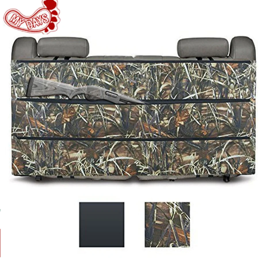 

MY DAYS Black Camo Rifle Gun rack case Organizer for Most SUV Trucks car Back Seat Vehicle Shotgun Storage hunting sling bags