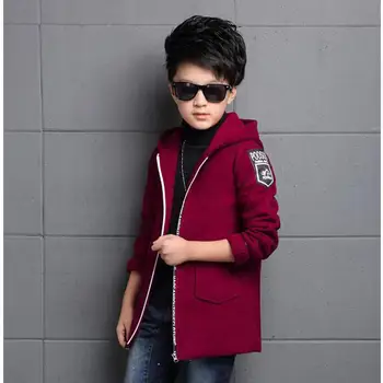 Yauamdb Kids Wool Coat Winter 6-17y Boys Hooded Outerwear Children's Add Wool Warm Solid Cotton Clothes Zipper Pocket Clothing Y
Yauamdb Kids Wool Coat Winter 6-17y Boys Hooded Outerwear Children's Add Wool Warm Solid Cotton Clothes Zipper Pocket Clothing Y