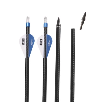 6pcs/lot archery 3k carbon fiber arrows spine 400 high accuracy shooting arrows 32inch recurve/compound bow arrows
6pcs/lot archery 3k carbon fiber arrows spine 400 high accuracy shooting arrows 32inch recurve/compound bow arrows