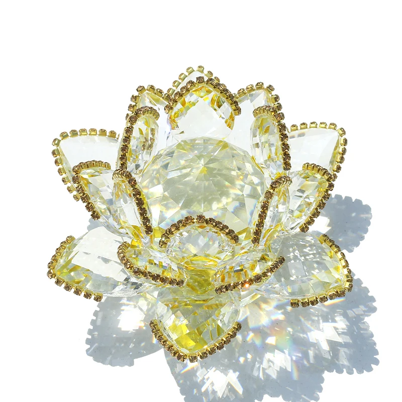 H&D Quartz Crystal Lotus Flower Crafts Glass Paperweight Fengshui Ornaments Figurines Home Wedding Party Decor Souvenir Gifts
H&D Quartz Crystal Lotus Flower Crafts Glass Paperweight Fengshui Ornaments Figurines Home Wedding Party Decor Souvenir Gifts