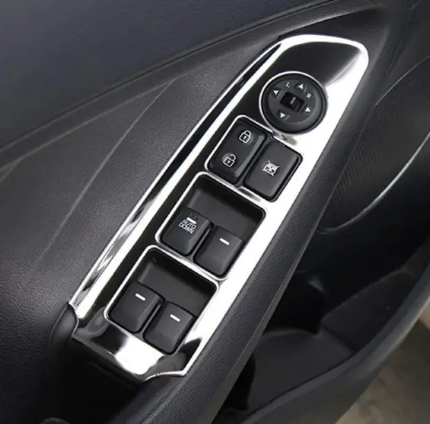 Control panel of window button in automobile Stainless steel sticker For KIA K3 Forte K3 Cerato 2012- 2017 accessories
Control panel of window button in automobile Stainless steel sticker For KIA K3 Forte K3 Cerato 2012- 2017 accessories