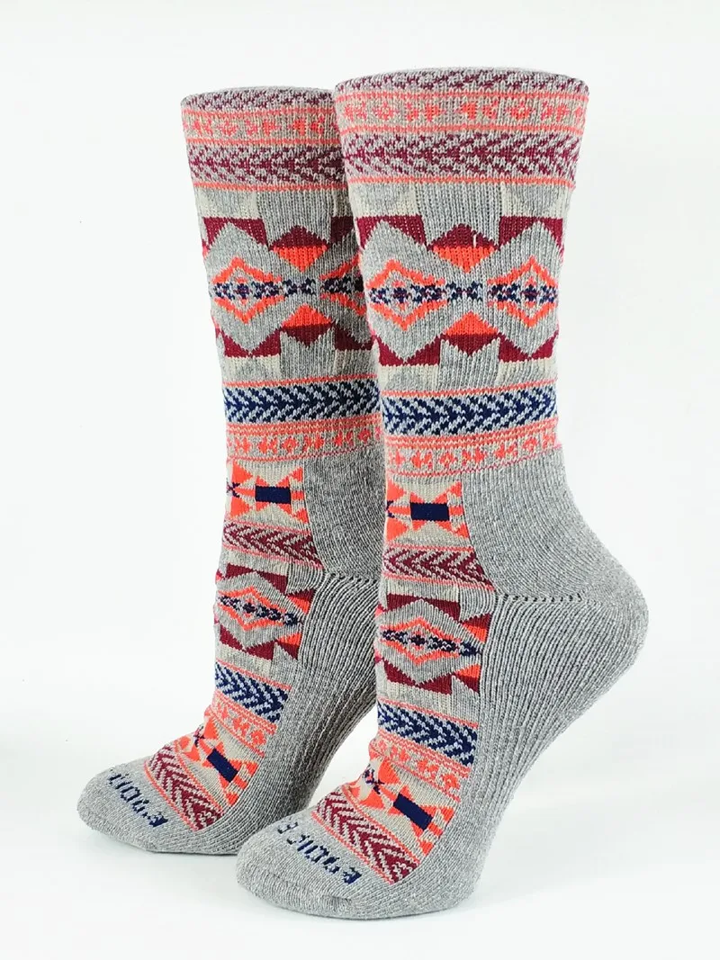 Women Female Gray Bohemia Moutain Hike Trek Trail Cool-X Socks USA Size 8-10.5,Euro Size 38-42 (Thick and Cushioned)
Women Female Gray Bohemia Moutain Hike Trek Trail Cool-X Socks USA Size 8-10.5,Euro Size 38-42 (Thick and Cushioned)