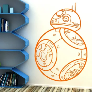 BB-8 DROID THE FORCE AWAKENS vinyl wall art sticker decal bb8 Removable DIY wall paper Mural adesivo de parede D562
BB-8 DROID THE FORCE AWAKENS vinyl wall art sticker decal bb8 Removable DIY wall paper Mural adesivo de parede D562