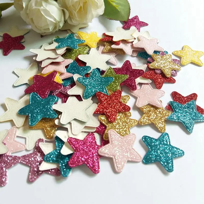 50pcs 23mm Glitter Patches star shape patches pads Felt Appliques Handmade Applique for Craft Wedding Greeting cards Patches
50pcs 23mm Glitter Patches star shape patches pads Felt Appliques Handmade Applique for Craft Wedding Greeting cards Patches