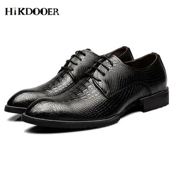 New Arrival Men Formal Shoes Crocodile skin Design Leather Flat Top Quality sapato masculino social Male Dress Shoes
New Arrival Men Formal Shoes Crocodile skin Design Leather Flat Top Quality sapato masculino social Male Dress Shoes