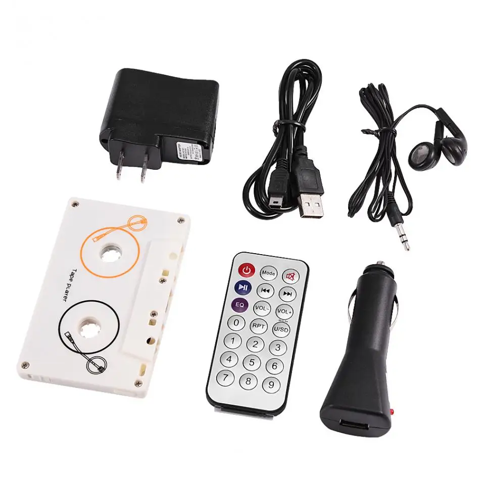Retro Car Kit Stereo Cassette Tape SD MMC Mp3 Player Converter Adapter with Remote Control
Retro Car Kit Stereo Cassette Tape SD MMC Mp3 Player Converter Adapter with Remote Control