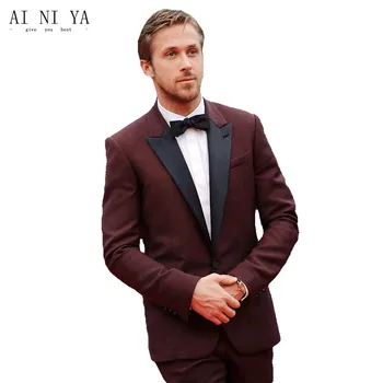 new Burgundy Black Lapel Groom Tuxedo Groomemen Best Men Suits wedding suits Custom 
new Burgundy Black Lapel Groom Tuxedo Groomemen Best Men Suits wedding suits Custom
