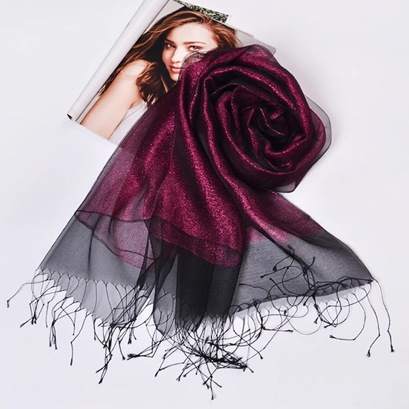 New Brand Solid Silk Scarves Women Scarf With Tassel Organza Fashion Lady Shawls And Wraps Spring Summer Sunscreen Beach Stoles
New Brand Solid Silk Scarves Women Scarf With Tassel Organza Fashion Lady Shawls And Wraps Spring Summer Sunscreen Beach Stoles