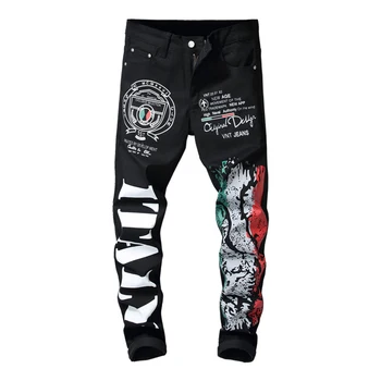 ABOORUN Fashion 3D Printed Jeans Mens Skinny Pencil Jeans Full Length Black Elasitc Denim Pants for Male x1365
ABOORUN Fashion 3D Printed Jeans Mens Skinny Pencil Jeans Full Length Black Elasitc Denim Pants for Male x1365