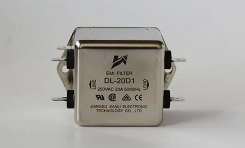Power filter single phase 220V 20A DL-20D1 soldering baseboard installed EMI FILTER
Power filter single phase 220V 20A DL-20D1 soldering baseboard installed EMI FILTER