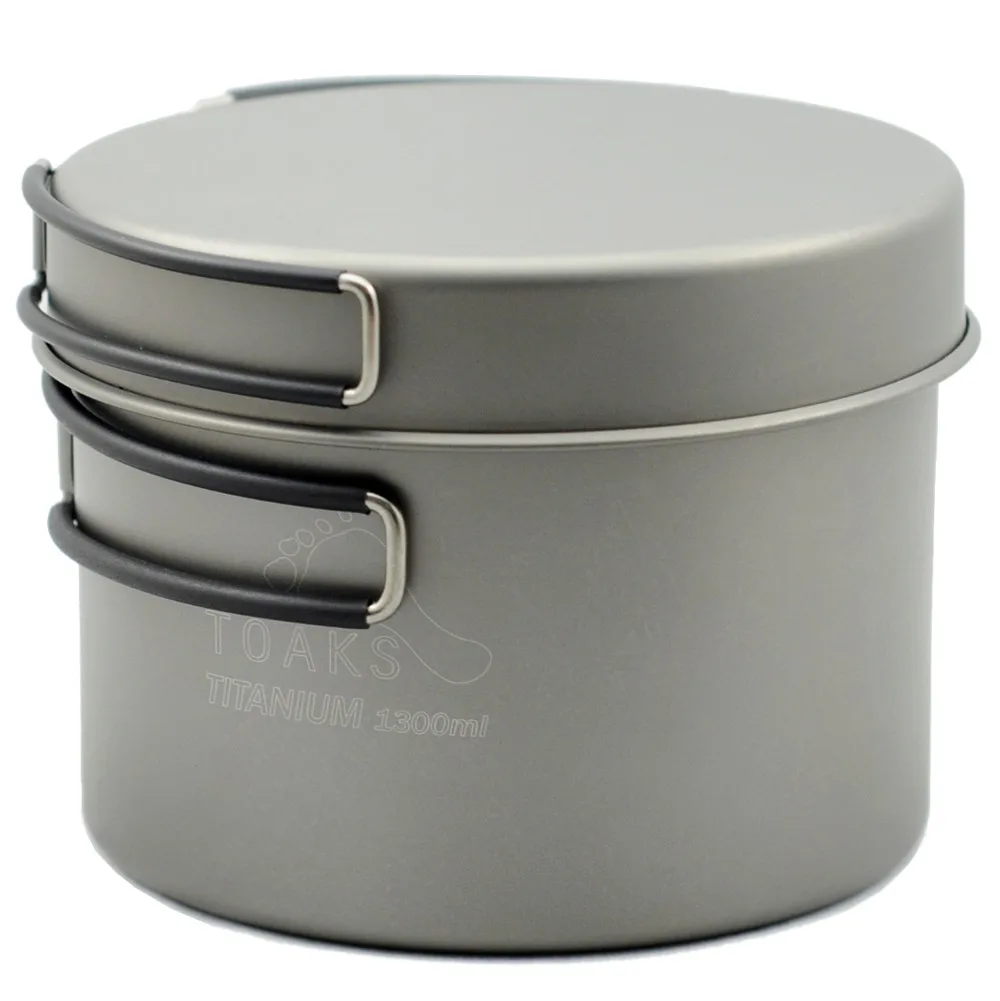 TOAKS outdoor camping Titanium pot with pan lightweight Cookware set 1100ml, 1300ml, 1600ml (no insulation on handle)
TOAKS outdoor camping Titanium pot with pan lightweight Cookware set 1100ml, 1300ml, 1600ml (no insulation on handle)