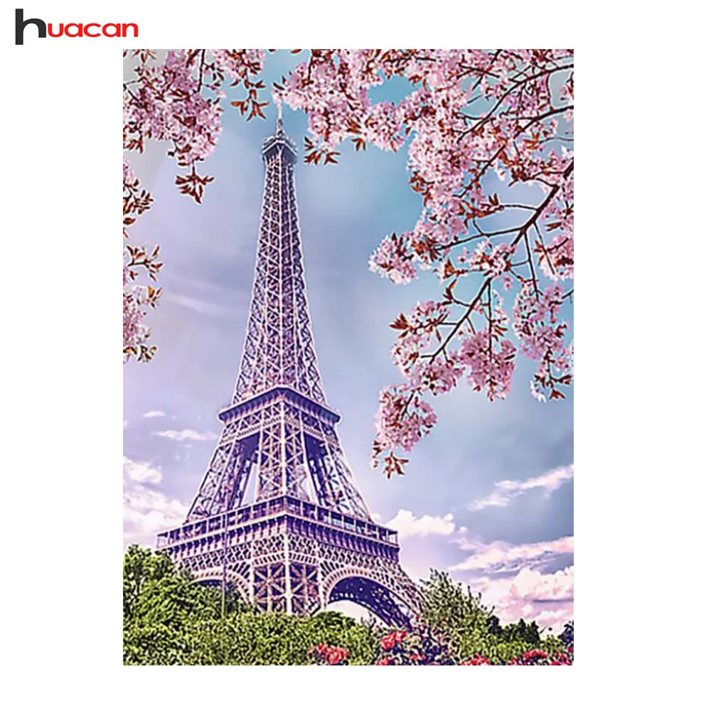 HUACAN Diamond Embroidery Landscape Full Diamond Painting Paris Tower Picture of Rhinestone Mosaic Bead Home Decor
HUACAN Diamond Embroidery Landscape Full Diamond Painting Paris Tower Picture of Rhinestone Mosaic Bead Home Decor