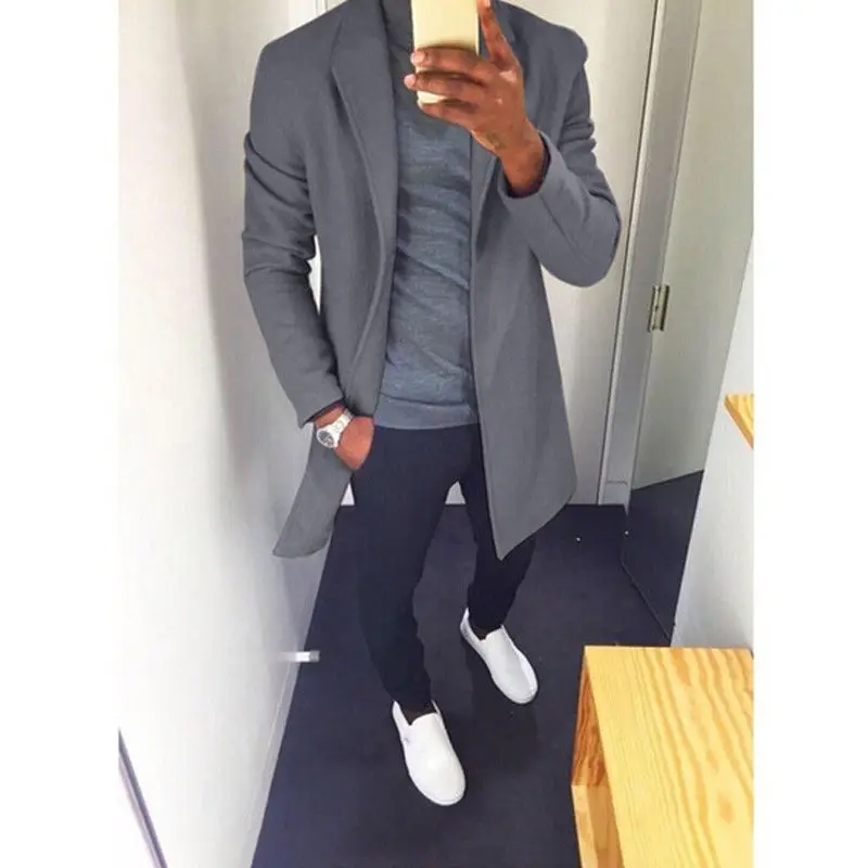 arrival Winter Men's Trench Long Jackets Coats Overcoat Classic Jackets Solid Slim Fit Outwear Hombre Men Clothes 4 Colors
arrival Winter Men's Trench Long Jackets Coats Overcoat Classic Jackets Solid Slim Fit Outwear Hombre Men Clothes 4 Colors