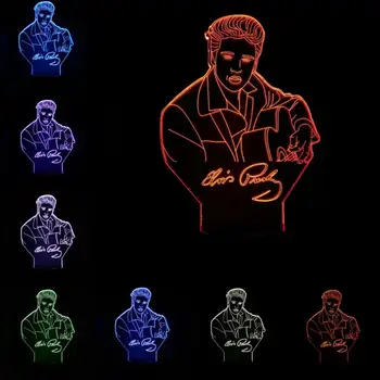 Elvis Rock Style 3D Lamp Nightlight USB Table Lamp Decor Birthday Holiday Gifts Black White Base Touch Flashlight
Elvis Rock Style 3D Lamp Nightlight USB Table Lamp Decor Birthday Holiday Gifts Black White Base Touch Flashlight