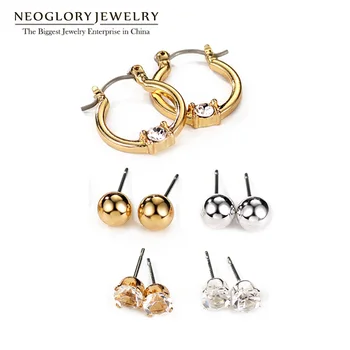 Neoglory Rhinestone Five Pairs White and Gold Stud Earrings Set for Women Teen Girls Brand Fashion Jewelry 2020 New Gifts FA
Neoglory Rhinestone Five Pairs White and Gold Stud Earrings Set for Women Teen Girls Brand Fashion Jewelry 2020 New Gifts FA