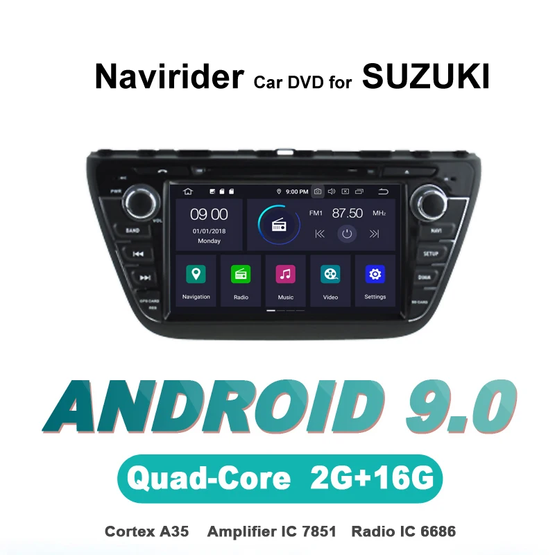 ELANMEY advanced gps navigation For SUZUKI S-CROSS sx4 scross 2013-2015 accessories android 9.0 CAR DVD multimedia radio stereo
ELANMEY advanced gps navigation For SUZUKI S-CROSS sx4 scross 2013-2015 accessories android 9.0 CAR DVD multimedia radio stereo