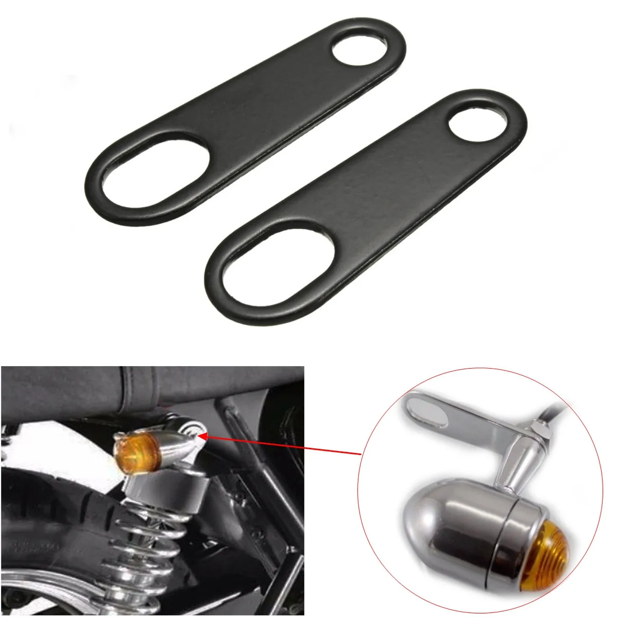 2PCS Motorcycle Indicator Turn Signal Light Lamp Holder Shock Brackets For Custom Fork Chopper Bobber Cafe Racer Clamp Mounts
2PCS Motorcycle Indicator Turn Signal Light Lamp Holder Shock Brackets For Custom Fork Chopper Bobber Cafe Racer Clamp Mounts