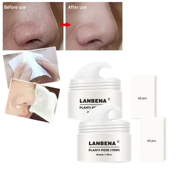 LANBENA for acne removal nose mask pore strip black mask-exfoliation acne treatment Black deep cleansing and skin care 2PCS
LANBENA for acne removal nose mask pore strip black mask-exfoliation acne treatment Black deep cleansing and skin care 2PCS