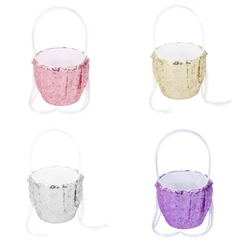 Fashion Sequin Wedding Flower Girl Basket Flower Basket
Fashion Sequin Wedding Flower Girl Basket Flower Basket