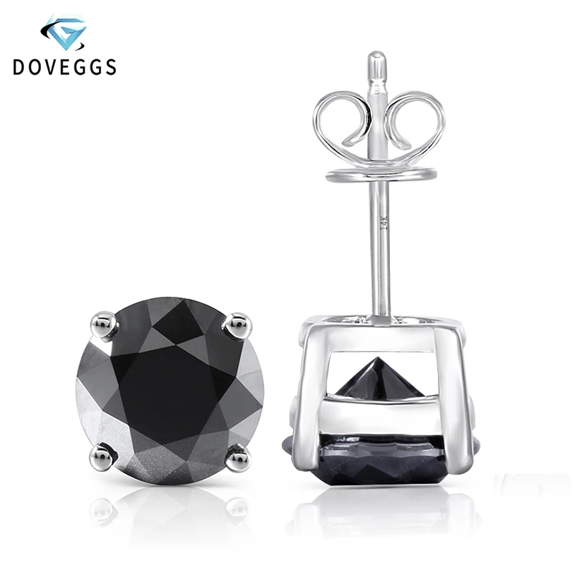 DovEggs Platinum Plated Silver Sterling 925 4CTW 8MM Black Moissanite Stud Earrings Push Back for Women 14K White Gold Post
DovEggs Platinum Plated Silver Sterling 925 4CTW 8MM Black Moissanite Stud Earrings Push Back for Women 14K White Gold Post