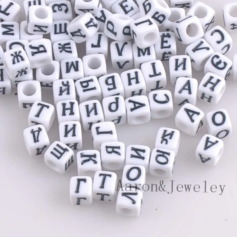 200PCs Mixed white Acrylic Russian Alphabet/Letter Cube Pony Beads For Jewelry Making 6x6mm YKL0512X
200PCs Mixed white Acrylic Russian Alphabet/Letter Cube Pony Beads For Jewelry Making 6x6mm YKL0512X