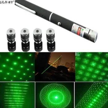 ULIFART 1Pc 5 in 1 Green Laser Pen 5mW 532nm Star Effect Caps 5 Laser Heads Astronomy Puntero Lazer Visible Beam Light Cat Toy
ULIFART 1Pc 5 in 1 Green Laser Pen 5mW 532nm Star Effect Caps 5 Laser Heads Astronomy Puntero Lazer Visible Beam Light Cat Toy