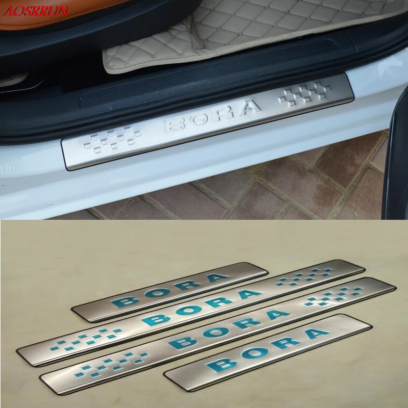 for VW Volkswagen Bora 2016 2017 Stainless Steel Door Sill Strip Welcome Pedal Trim Auto Car Styling Stickers Accessories 4pcs
for VW Volkswagen Bora 2016 2017 Stainless Steel Door Sill Strip Welcome Pedal Trim Auto Car Styling Stickers Accessories 4pcs
