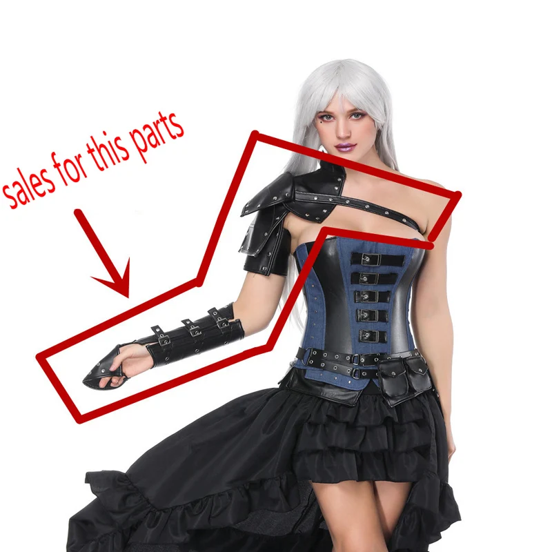 harajuku Cosplay Costume PUNK cosplay long leather gloves shoulder harness Body Jewelry halleween suit Gothic cosplay
harajuku Cosplay Costume PUNK cosplay long leather gloves shoulder harness Body Jewelry halleween suit Gothic cosplay