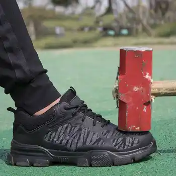 Steel Toe Cap Men's Safety Shoes Breathable Lightweight Reflective Anti-Smashing Work Boots Sneakers Male Construction Shoes
Steel Toe Cap Men's Safety Shoes Breathable Lightweight Reflective Anti-Smashing Work Boots Sneakers Male Construction Shoes