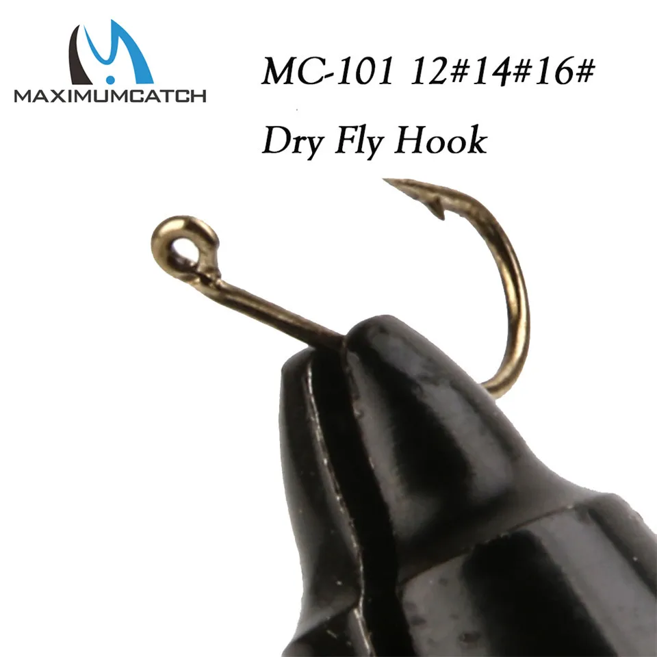 Maximumcatch 500 шт. 12 #/14 #16 # MC-101 сухая муха завязывание крючок для рыбалки Fly рыболовный