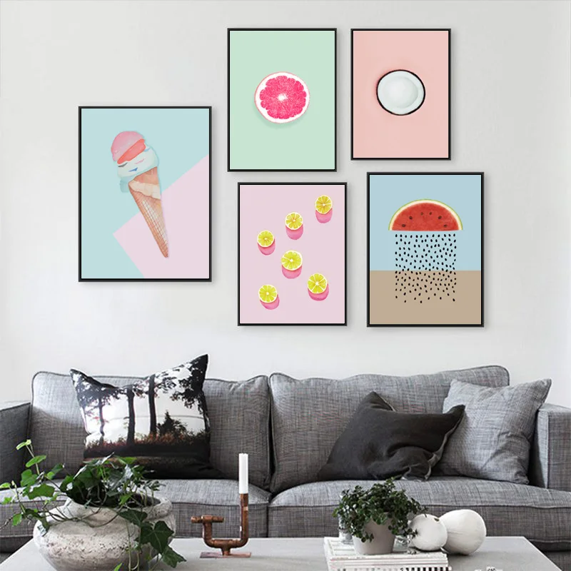 Minimalist Canvas Painting Fruit Nordic Poster Cartoon Home Decor Canvas Painting Watermelon Lemon Wall Pictures For Living Room
Minimalist Canvas Painting Fruit Nordic Poster Cartoon Home Decor Canvas Painting Watermelon Lemon Wall Pictures For Living Room