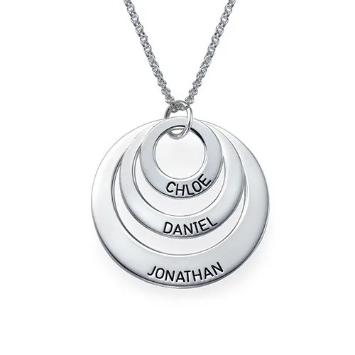 Personalized Mother Daughter Necklace Solid Silver Stack Disc Engraved Name Fashion Jewelry Custom Gift
Personalized Mother Daughter Necklace Solid Silver Stack Disc Engraved Name Fashion Jewelry Custom Gift
