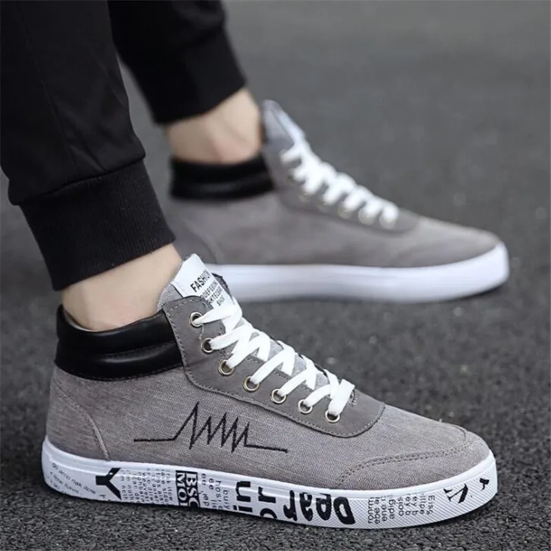 2019 spring and autumn high canvas men's shoes with casual men sneakers shoes breathable and comfortable mens shoes
2019 spring and autumn high canvas men's shoes with casual men sneakers shoes breathable and comfortable mens shoes