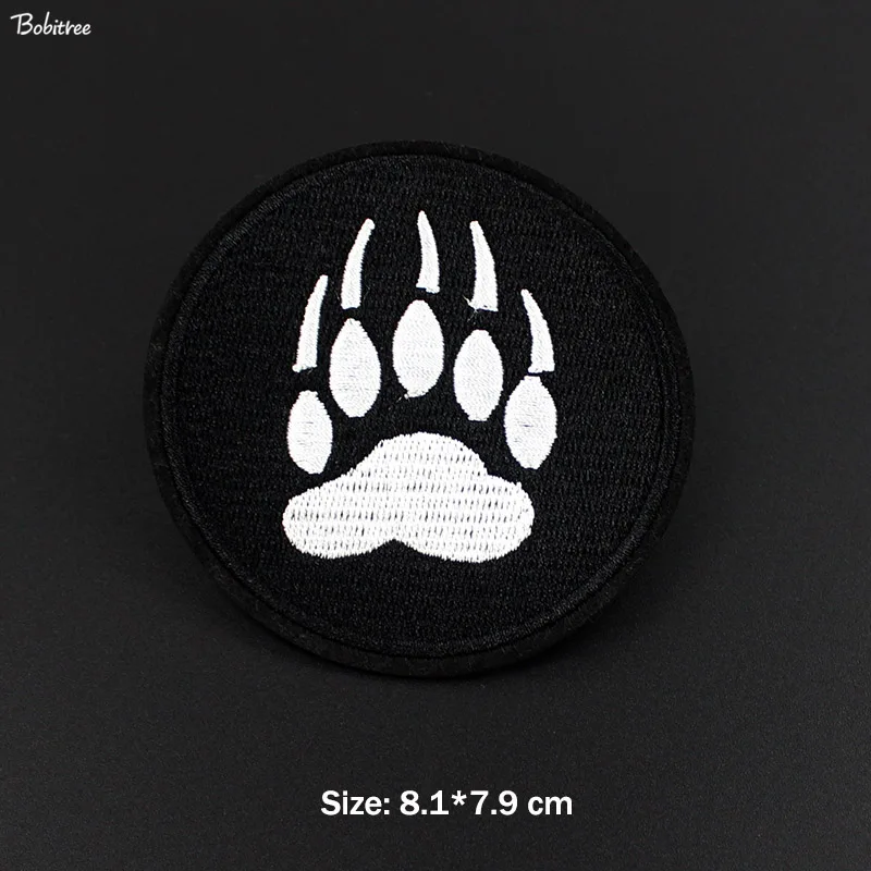 Black Bear Paw Clothes Patches badges for Jacket Jeans Iron on Badges Embroidery Stickers Applique Backpack Decoration
Black Bear Paw Clothes Patches badges for Jacket Jeans Iron on Badges Embroidery Stickers Applique Backpack Decoration