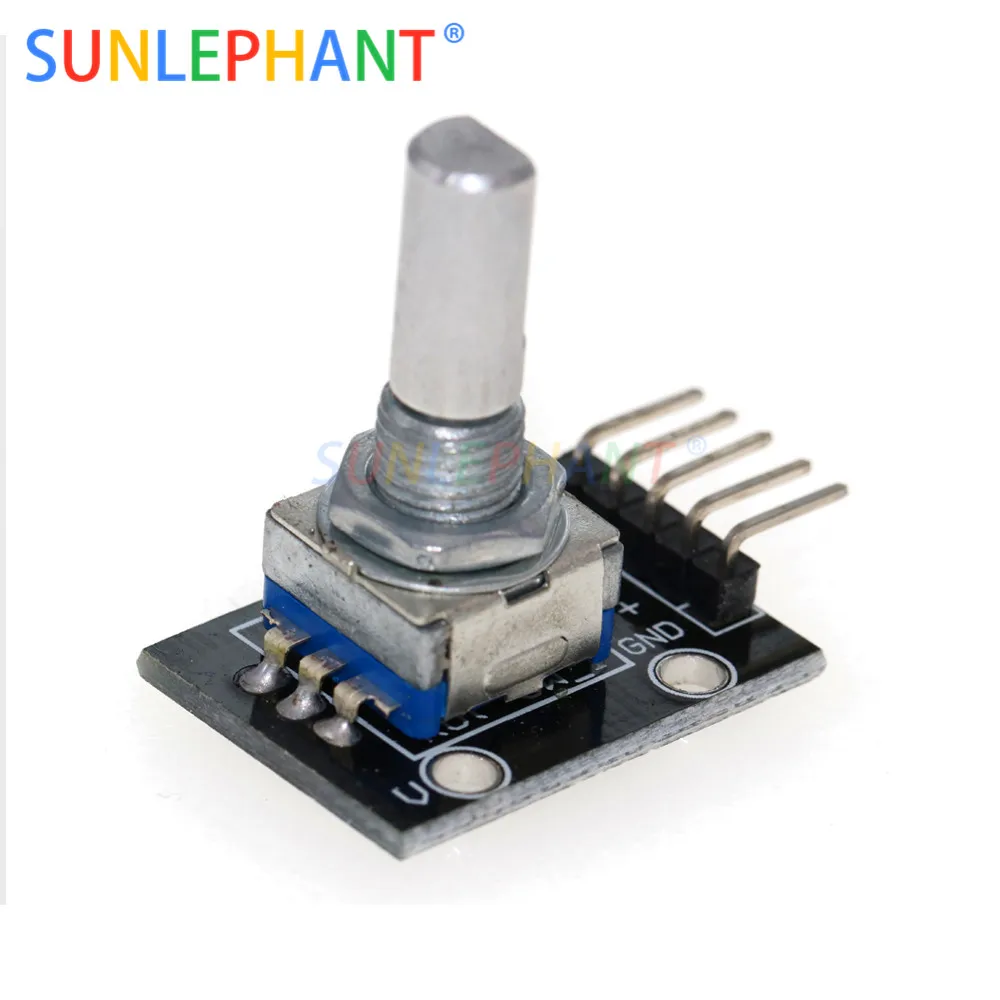 360 Degrees Rotary Encoder Module For Arduno Brick Sensor Switch Development Board KY-040 With Pins
360 Degrees Rotary Encoder Module For Arduno Brick Sensor Switch Development Board KY-040 With Pins