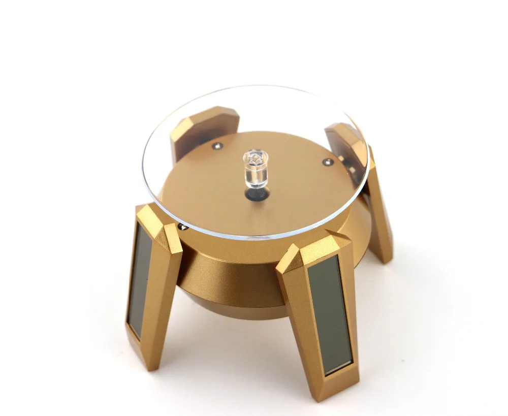Solar Powered Turn Table Rotary Display with LED Light watch cell phone dislay stand cartoon figure car product display desktop
Solar Powered Turn Table Rotary Display with LED Light watch cell phone dislay stand cartoon figure car product display desktop