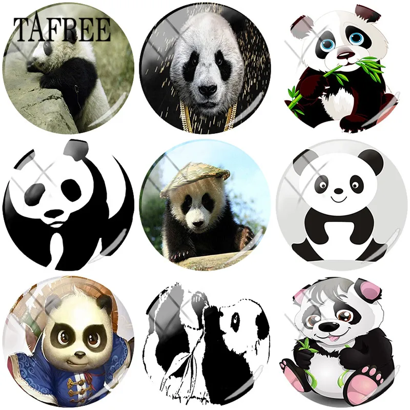 TAFREE Cute Panda Bamboo Art Picture 25mm DIY Glass Cabochon Dome Charms For Keychain Necklaces Jewelry Findings
TAFREE Cute Panda Bamboo Art Picture 25mm DIY Glass Cabochon Dome Charms For Keychain Necklaces Jewelry Findings