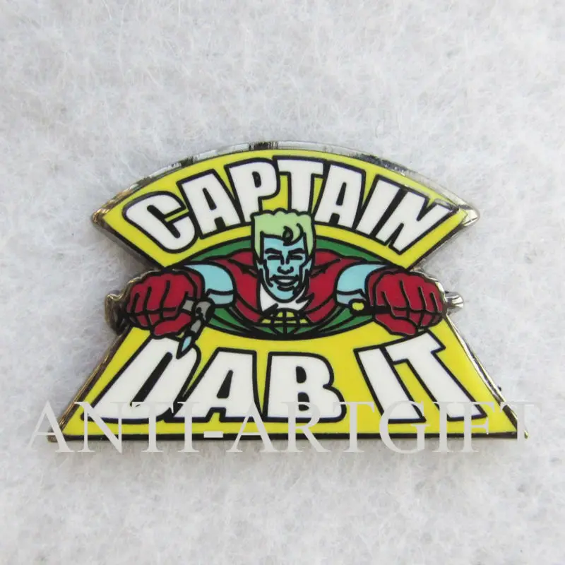 Customized CAPTAIN DAB IT deisgn lapel pins Imitation cloisonne enamel High Quality
Customized CAPTAIN DAB IT deisgn lapel pins Imitation cloisonne enamel High Quality