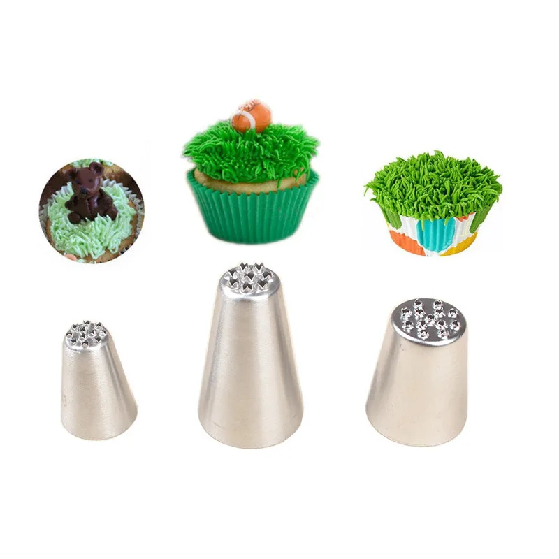 3Pcs Grass Cream Nozzles Cake Decorating Tools Icing Nozzles Stainless Steel Pastry Cupcake Decor Head Pastry Tools
3Pcs Grass Cream Nozzles Cake Decorating Tools Icing Nozzles Stainless Steel Pastry Cupcake Decor Head Pastry Tools