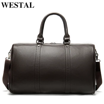 WESTAL men's travel bag leather duffle bag men'genuine leather laptop/weekend bag for men leather travel bags hand luggage 8706
WESTAL men's travel bag leather duffle bag men'genuine leather laptop/weekend bag for men leather travel bags hand luggage 8706