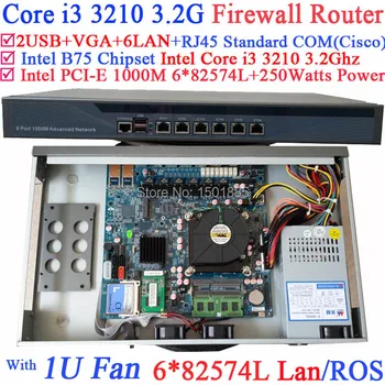 1U network router firewall pc,barebone with 6 Gigabit 82583v LAN Intel Core i3 3210 3.2Ghz Wayos PFSense ROS
1U network router firewall pc,barebone with 6 Gigabit 82583v LAN Intel Core i3 3210 3.2Ghz Wayos PFSense ROS