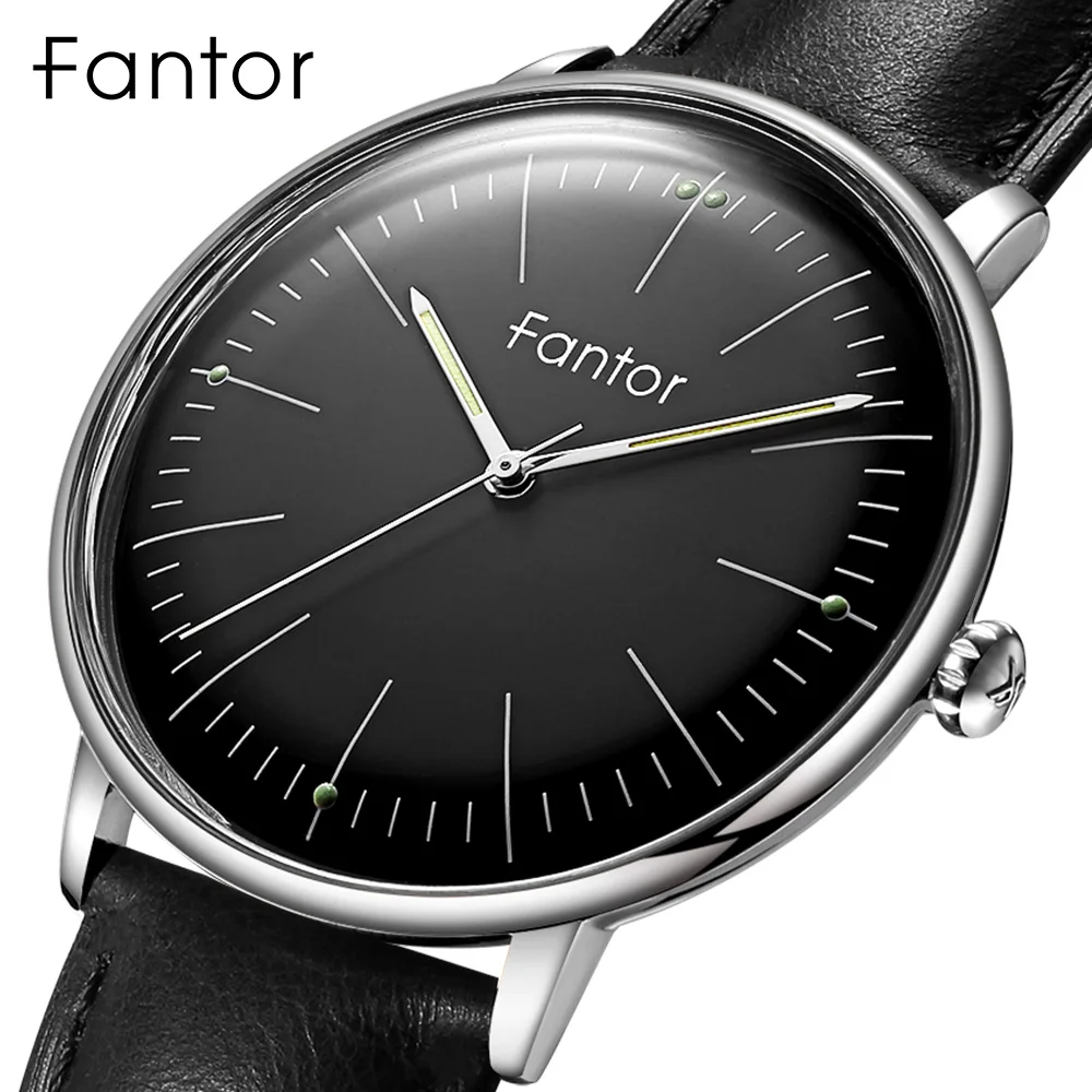 Fantor Brand Classic Minimalist Men Leather Luminous Hand Casual Business Man Quartz Watch with Box
Fantor Brand Classic Minimalist Men Leather Luminous Hand Casual Business Man Quartz Watch with Box