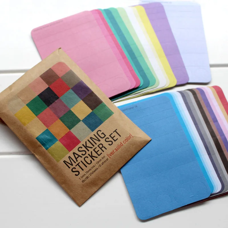 27 Pcs/pack Creative Retro Sticker Masking Post Paper Colorful Simple Japanese School Supplies Decoration Stationery Bag Set
27 Pcs/pack Creative Retro Sticker Masking Post Paper Colorful Simple Japanese School Supplies Decoration Stationery Bag Set