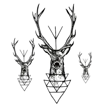 Waterproof Elk Head Deer Tattoo Temporary Tatoo Sticker Fake Tattoo Body Art For Unisex Men Women 
Waterproof Elk Head Deer Tattoo Temporary Tatoo Sticker Fake Tattoo Body Art For Unisex Men Women