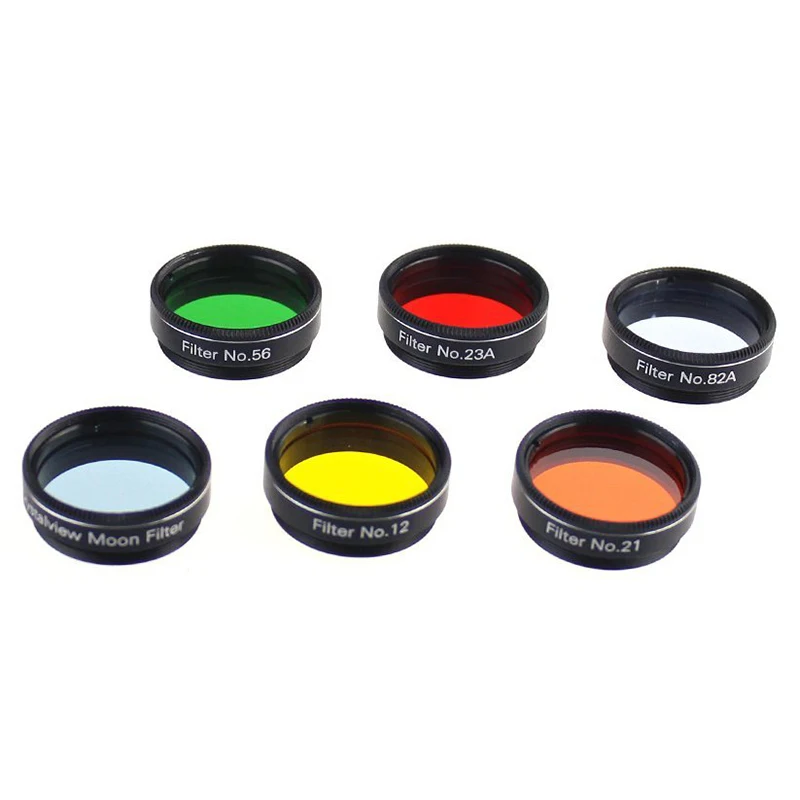 1.25" Astro Filters for Astronomical Telescopes Ocular Lens Planets Nebula Filter SkyGlow 6 Models
1.25" Astro Filters for Astronomical Telescopes Ocular Lens Planets Nebula Filter SkyGlow 6 Models