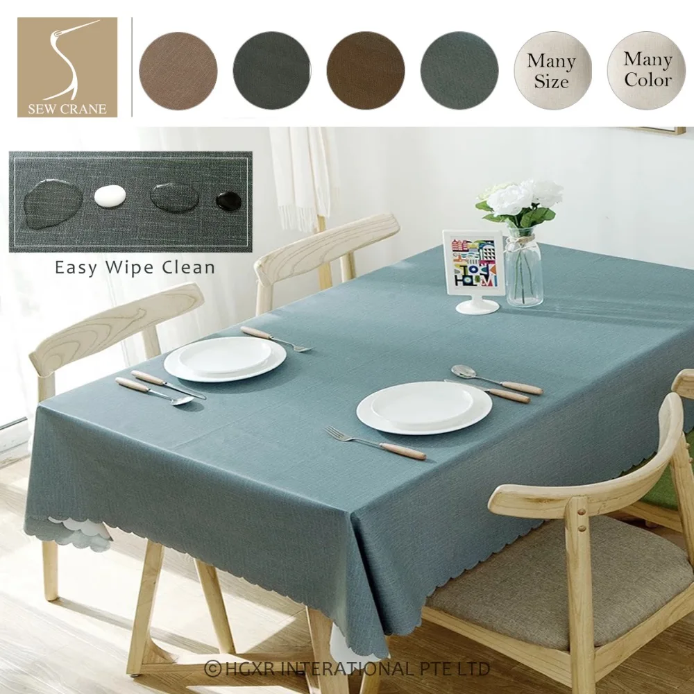 SewCrane Home Living Plain Color Oilcloth Coffee Wipe Clean PVC Tablecloth Green Wipe Easy Table Covers, Many Size
SewCrane Home Living Plain Color Oilcloth Coffee Wipe Clean PVC Tablecloth Green Wipe Easy Table Covers, Many Size